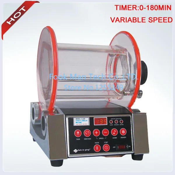 

New Jewelry Diamond Lapidary polisher Medium Rotary Tumbler Variable Speed Time Tumbling 0-60 minutes Good Quality