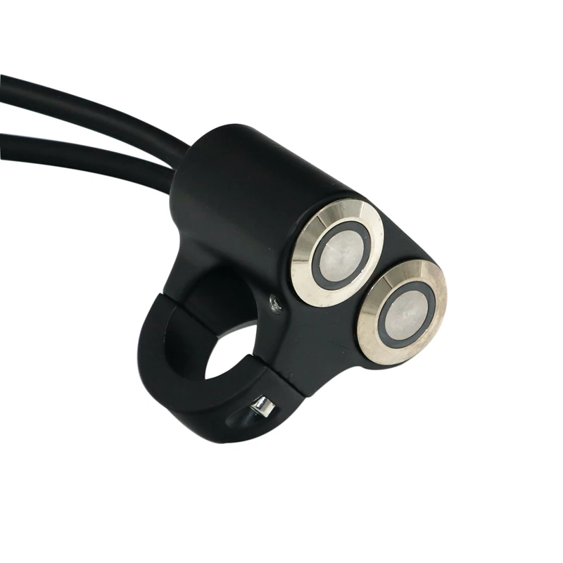 LMoDri 22 millimetri Manubrio Moto Interruttori ATV Scooter Faro Pericolo di Freno Della Luce di Nebbia Interruttore ON-OFF In Alluminio Con