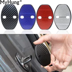Car Door Lock Cover For Volkswagen VW Tiguan Polo Passat B5 B6 B7 Skoda Octavia A7 Fabia Superb Golf 6 Golf 7 Jetta MK5 MK6 4pcs