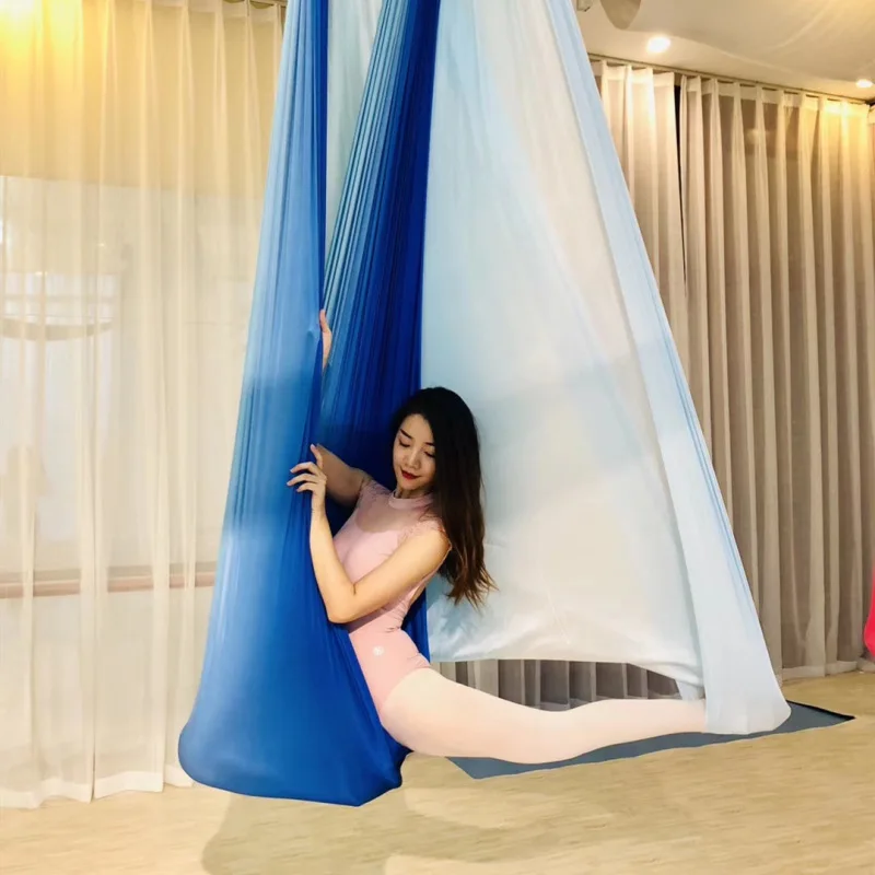 

Multicolour Anti-gravity Yoga hammock swing fabric Aerial Traction Device professional yoga belt Elasticity Swing Multifunction