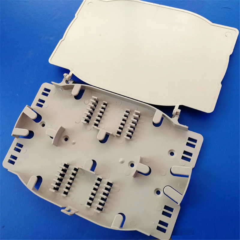 Bandeja cassete óptica de 24 núcleos para painel de remendo, ftth fibra splicing bandeja para ftth distribuição caixa abs fábrica 20pcs