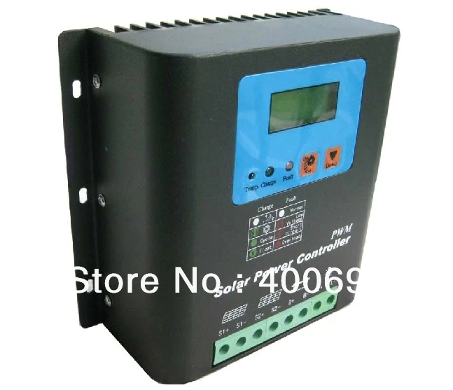 40A 12V/24V PWM Solar System Voltage Controller Regulator with LED Display,Temperature Compensat,Auto-Identification Voltage