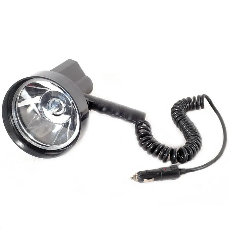 

12V-24V 100W HID 5inch Xenon Hunting Lamp Handheld Spotlight Emergency Light for Camping Hunting Fishing Boating