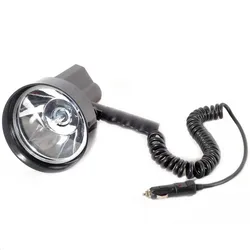 12V-24V 100W HID 5inch Xenon Hunting Lamp Handheld Spotlight Emergency Light for Camping Hunting Fishing Boating