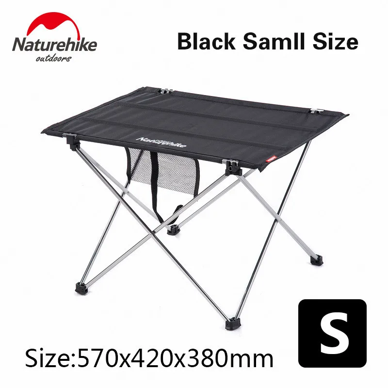 Naturehike Camping Table Folding Portable Picnic Table Aluminium Alloy Outdoor Ultralight Foldable Table BBQ Camping NH15Z012-S