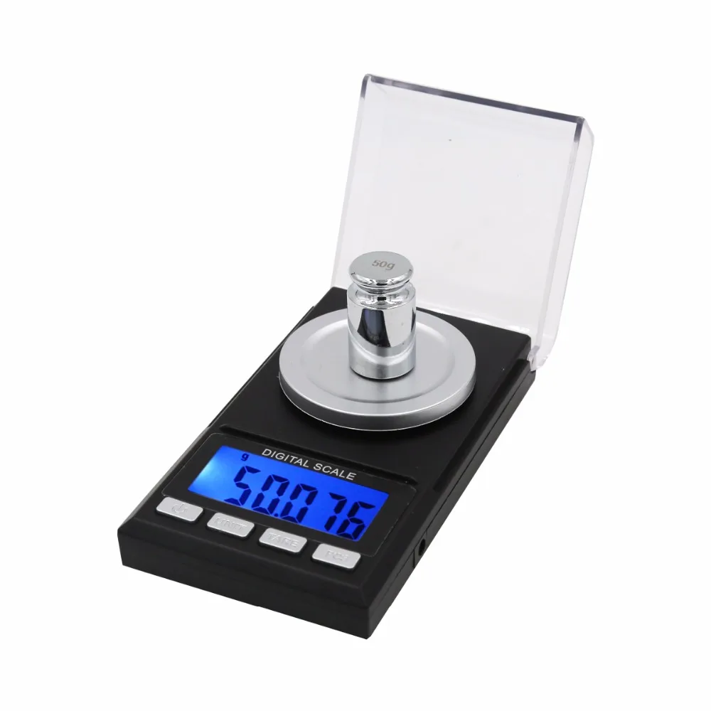 50g x 0.001g Mini Pocket Digital Scale for Gold Sterling Silver Jewelry Balance Gram Electronic Scales  40%OFF