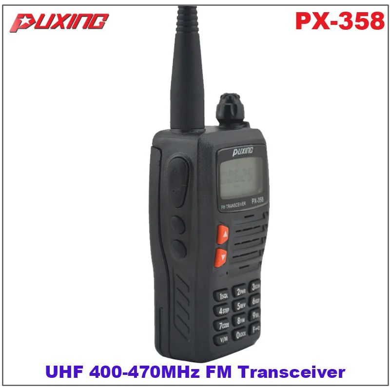 Hot Sale Walkie Talkie Puxing PX-358 UHF 400-470MHz Portable Two-way Radio FM Transceiver