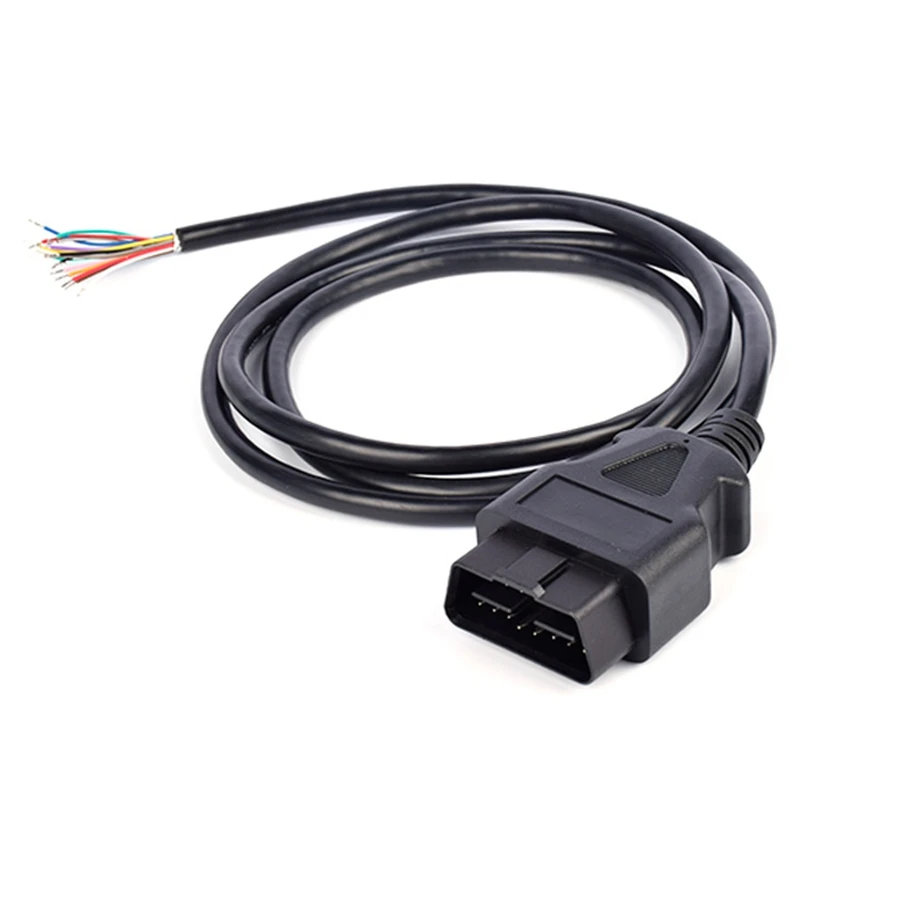 16 Pin 150CM Car Diagnostic Interface Adapter 1.5M OBDII OBD 2 OBD2 16pin Male Connector To Extension OBD 2 Opening OBD Cable