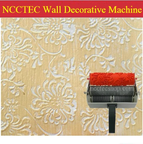 

a combo of 7'' two double color wall paint decorative machine with 129 pcs of 7'' 180mm decorative rollers | fast FREE SHIPPING!