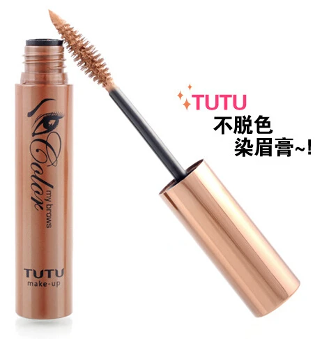 

1pc TUTU gold color makeup Eyebrow Mascara maquiagem tools free shipping