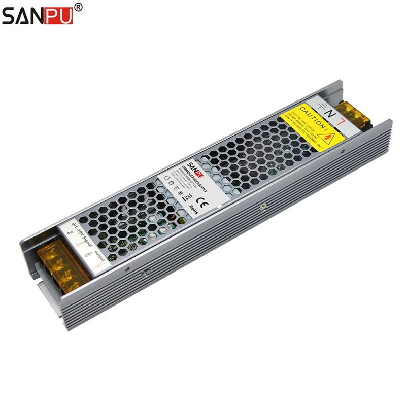 

SANPU Dimmable Power Supply 60W 24V 2A 2in1 Triac 0-10V Dimming LED Driver 220V 240V AC to DC 24 Volt Lighting Transformer 24VDC