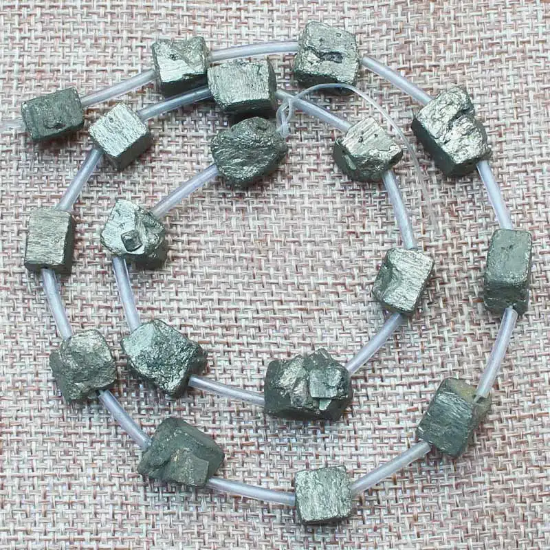 Natural Pyrite Original stone Freeform Beads 15inch per strand,For DIY Jewelry Making !We provide mixed wholesale for all items!