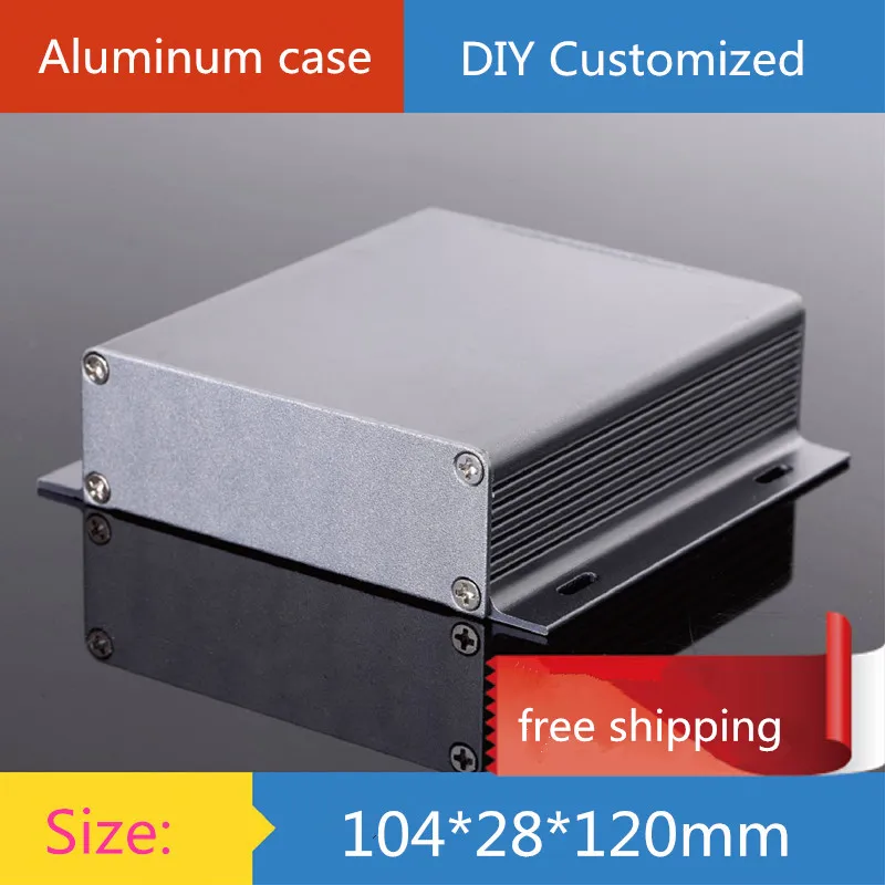 DIY amplifier trường hợp 104*28*120 mét Mini amplifier nhôm chassis/cụ/Optical shell/AMP Enclosure/trường hợp/DIY box