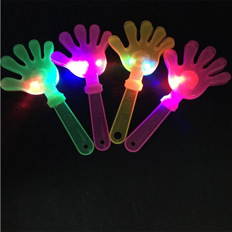 Led Wedding Dress Led Up Toys Applause Props Clap Hands For Palms Shoot Kids Toy Party Favors Plastic Halloween Decor Event