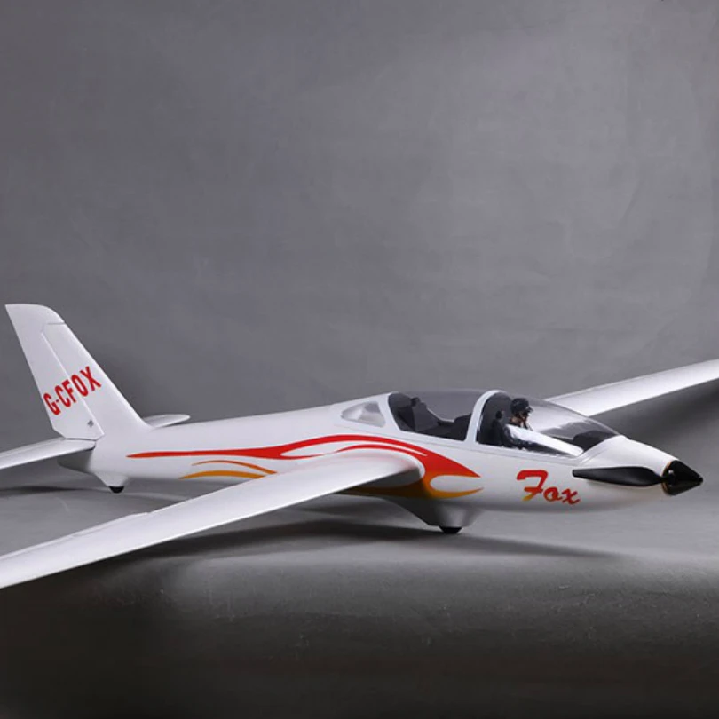 FMSRC 2300mm 2.3m FOX V2 aliante con alette 5CH 3S PNP Big Size Trainer RC aereo telecomando modello aereo Avion