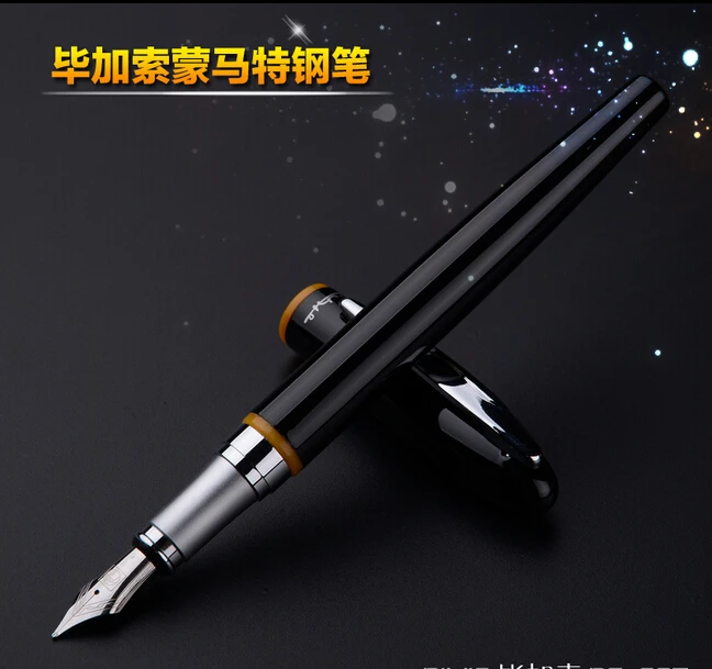 Luxury Iraurita Fountain Pen Picasso Pimio 907 Silver Clip Black 0.5mm Ink Pens the Best Gift Writing Stationery