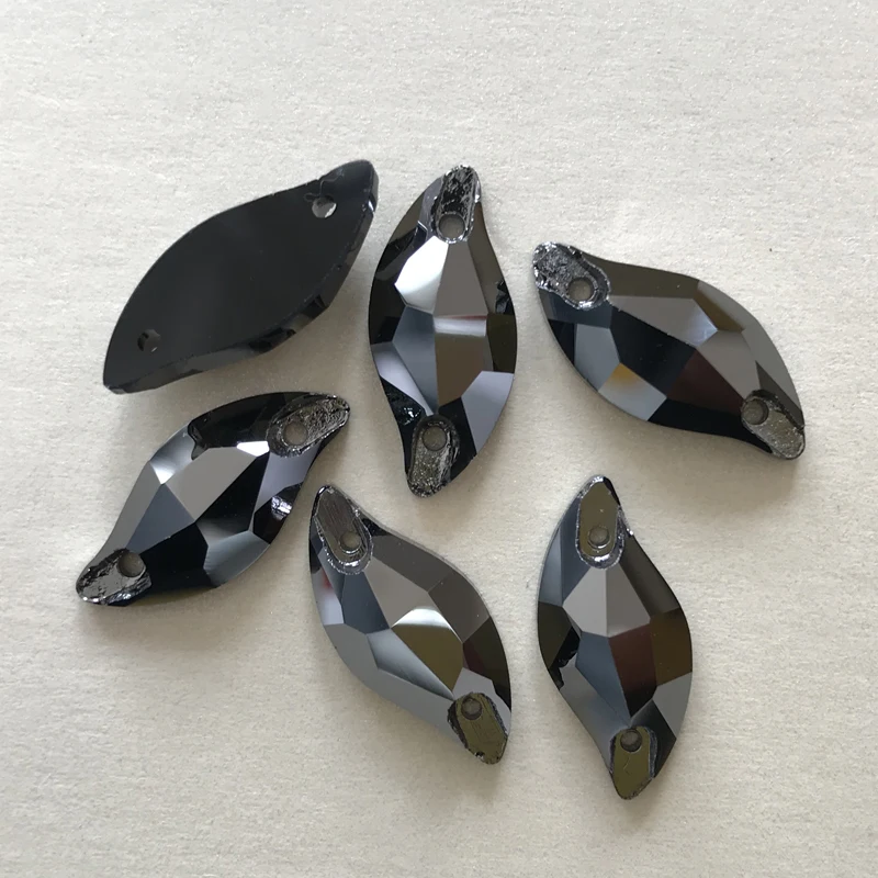 YANRUO 3254 Diamant Blatt Nähen Strass Flatback Lose Perlen Strass Nähen Auf Kristall Steine Für Schmuck Machen – Detail 23