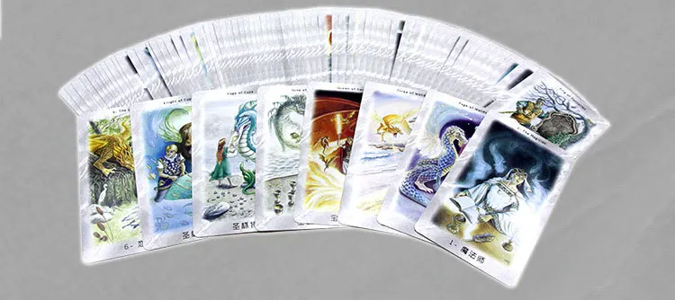 The Dragon Tarot Cards Factory Made High Quality Tarot Card With Colorful Box, Cards Game, Board Game