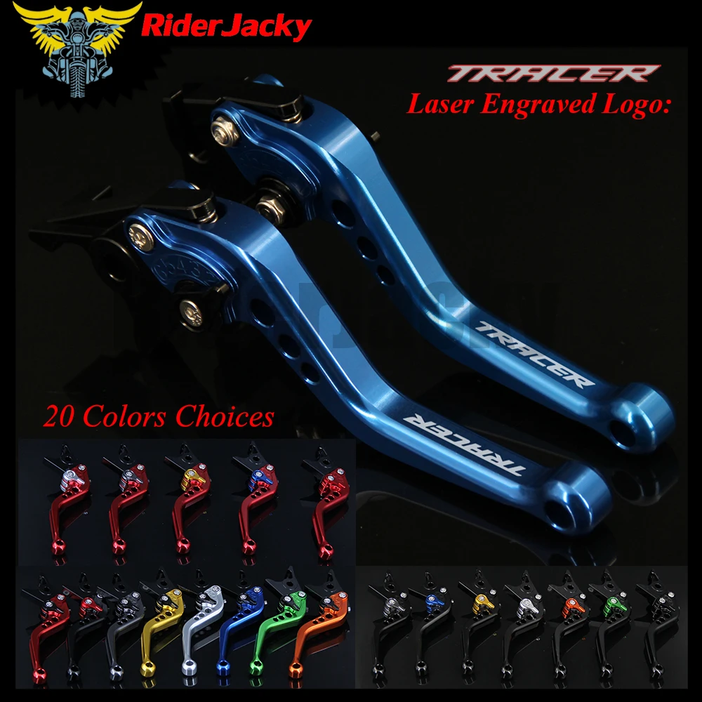 RiderJacky® CNC Adjustable 14.7cm Short Brake Clutch Levers For Yamaha MT-07 MT-09 MT-10 TRACER 2014-2017