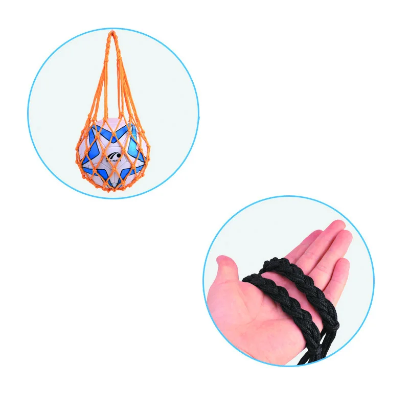 Durable Nylon Net Basketball Tragen Tasche Portable Mesh Fadenkreuz Lagerung Tasche Für Volleyball Basketball Fußball Fußball Hohe Qualität