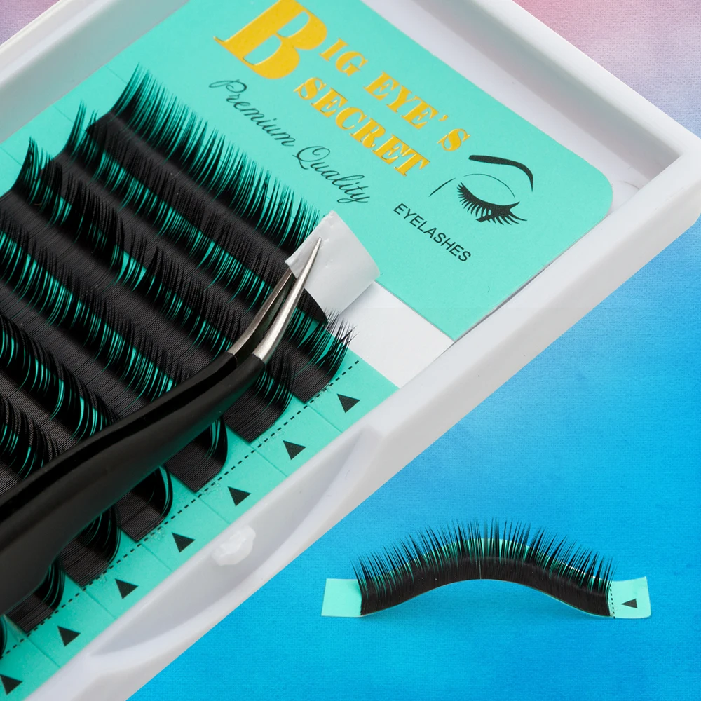 BES Individual Eyelashes Extension 0.03-0.20 Thickness Volume Lash False Eyelash Faux Mink Eyelashes individual Lash Easy Fans