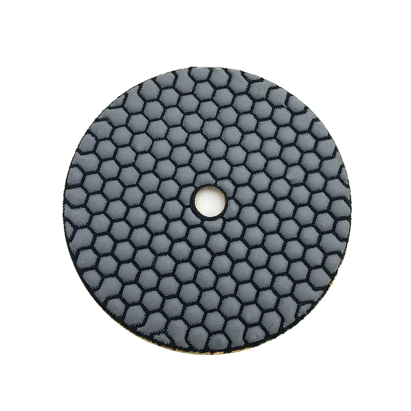 RIJILEI 7Pcs/Set 5 Inch Dry Polishing Pad Sharp Type 125mm Flexible Diamond Polishing Pad For Granite Marble Stone Sanding Disc