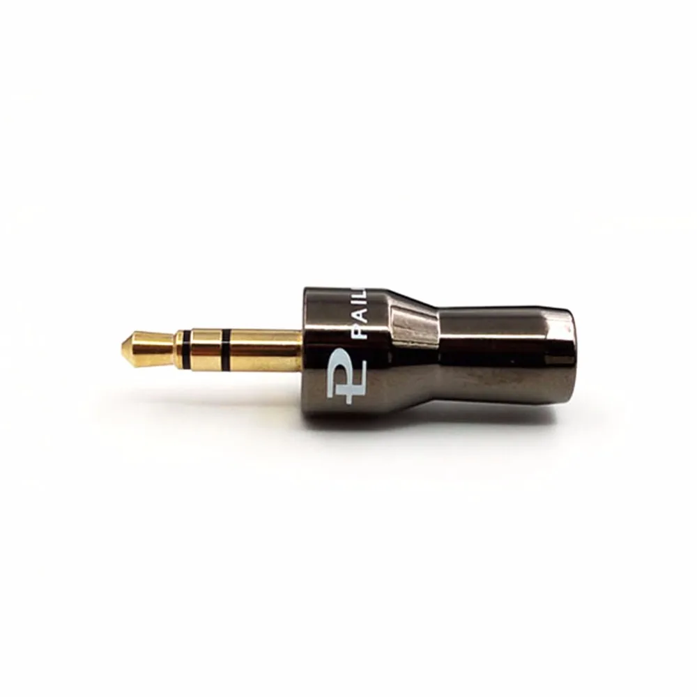 Free shipping Haldane Pailiccs Gold Plated Plug Audio Cable Connector 3.5mm Stereo Male ADAPTER