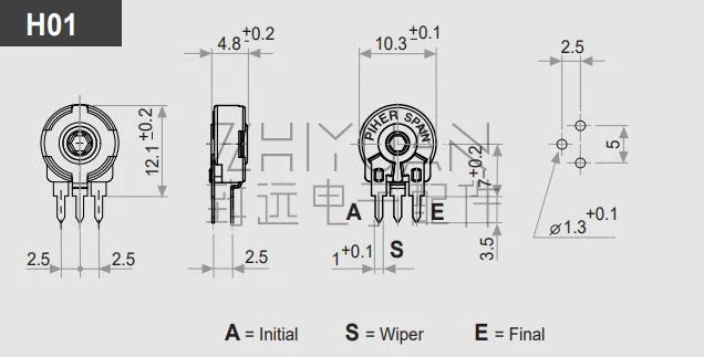 Original new 100% PT10MH01-103A2020 10K DIP adjustable resistance potentiometer (SWITCH)