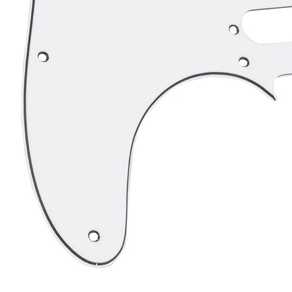 3 Ply 8 Screw Holes White Pickguard For Fender Telecaster Guitar Replacement Part Anti-scratch