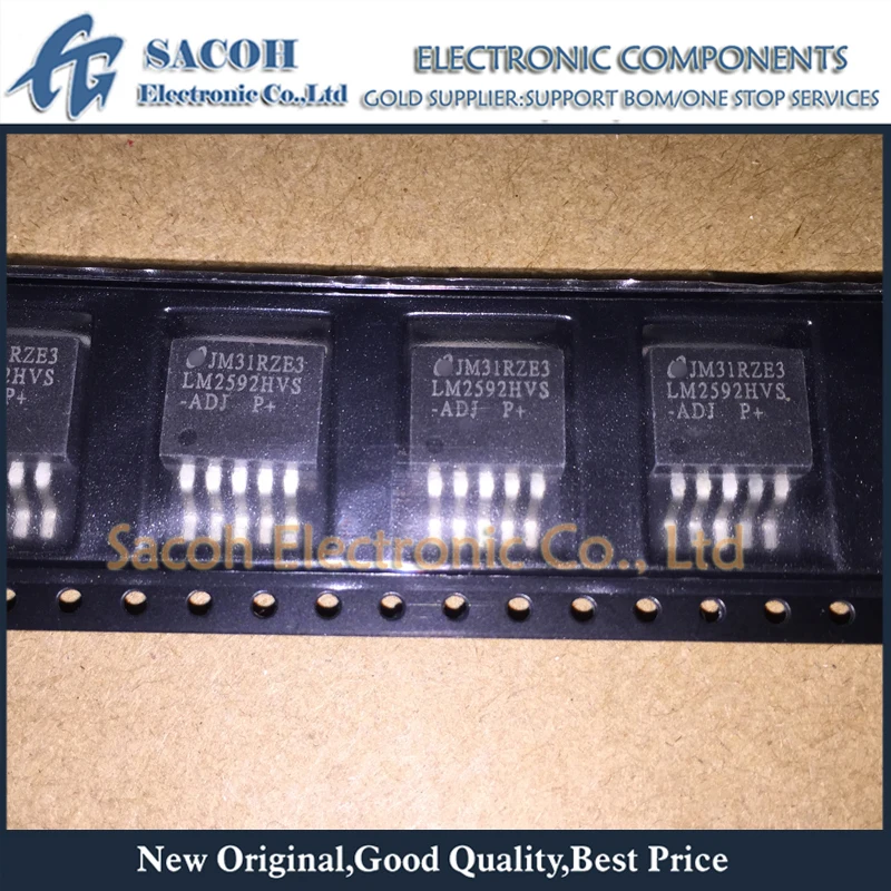 Refurbished Original 10Pcs/Lot LM2592HVS-ADJ OR LM2592HVS-3.3 OR LM2592HVS-5V TO-263-5 2A Adjustable Voltage/3.3V/5V