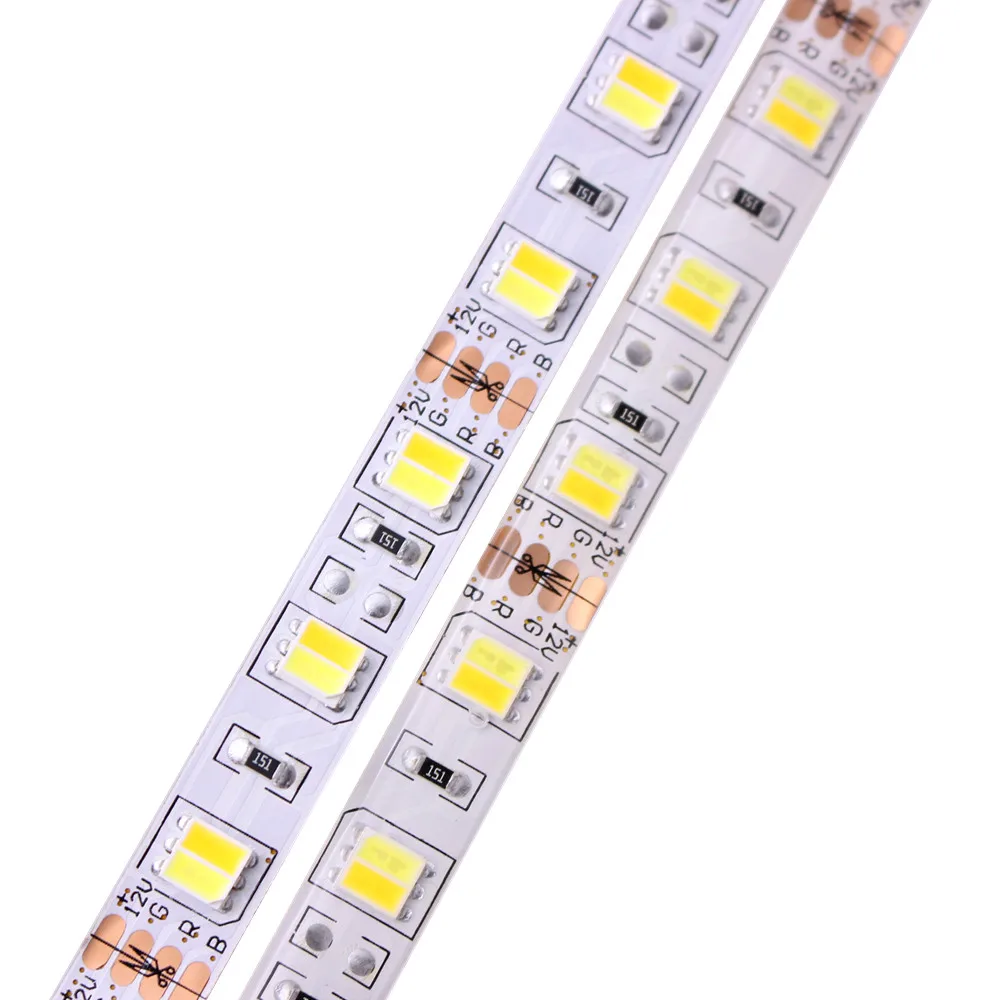 Led Strip Light CCT 5025 Dual White Warm White & White UL2 in 1 Chip 60/120leds DC12V/24V Led Tape Color Tem Ajustable LED Strip