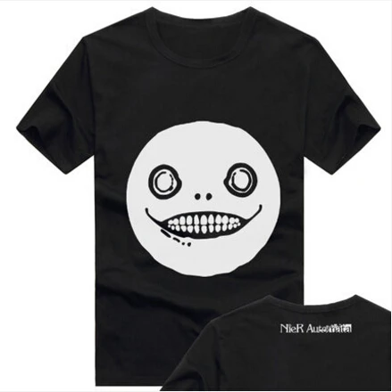 New NieR Game Automata YoRHa No 2 Type B  Cosplay T-shirt Fashion Men Cotton Tshirt Anime Tops Tees