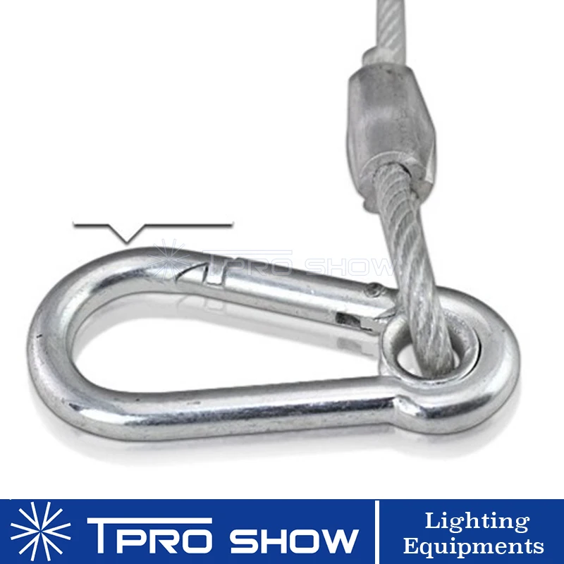 Stage Lighting Safety Cable Steel Wire Rope Protect Disco Light LED Par Beam Moving Head Laser Projector Smoke Machine On Stand