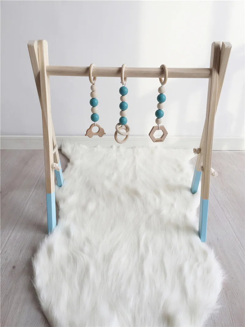 Houten Baby Gym Zonder Gym Speelgoed Activiteit Gym Speelgoed Accessoires Montessori Rammelaars Nursery Decor Zintuiglijke Speelgoed Pasgeboren Douche Geschenken