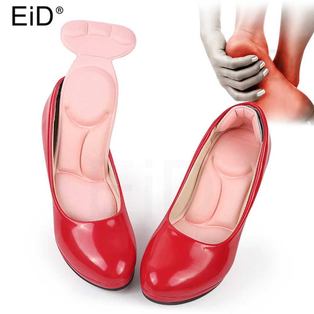 5D Soft Sponge High Heel Protector Insoles Pad  men massage sole sho women Inserts Heel Post Back Anti-slip for High Heel Shoe