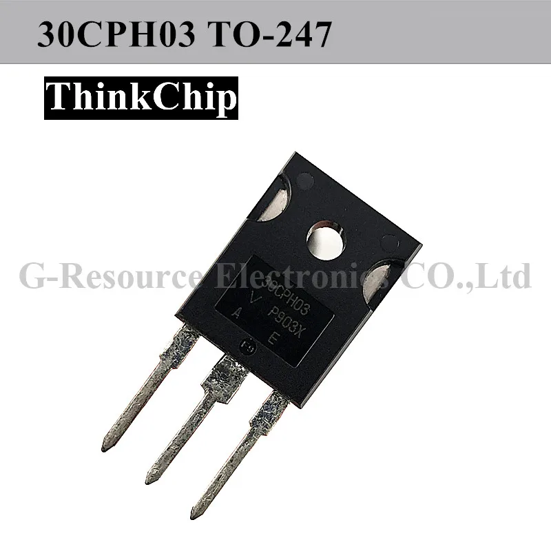 

(5 pcs) 30CPH03 TO-247 30CPH03PBF Fast / Ultrafast Diode, 300 V, 30 A, Dual Common Cathode, 1.25 V, 40 ns, 140 A