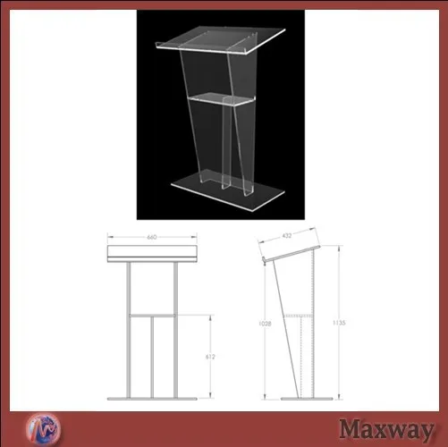 Clean acrylic rostrum/The report table/School/meeting rostrum crystal acrylic church lectern / perspex pulpit plexiglass