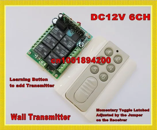 Wall Transmitter SMD LED Light Lamp Remote Control Switch Corridor Light Renote Controller Wireless Switches Learning Code