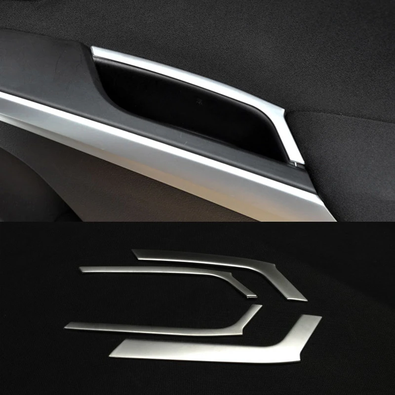 

car styling cover ABS Chrome door Armrest handrail Trim frame 4pcs For Suzuki S-cross scross SX4 2014 2015 2016 2017 2018