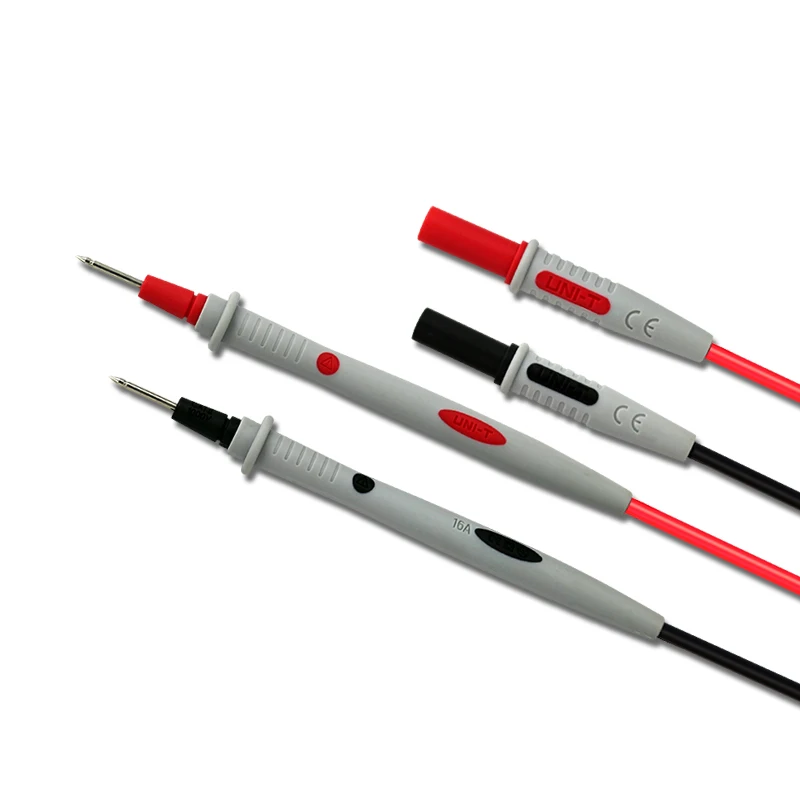 UNI-T UT-L16 Multimeter Connectoren Accessoires Probes Meetsnoeren Dubbele Geïsoleerde Silicagel Draad Materiaal