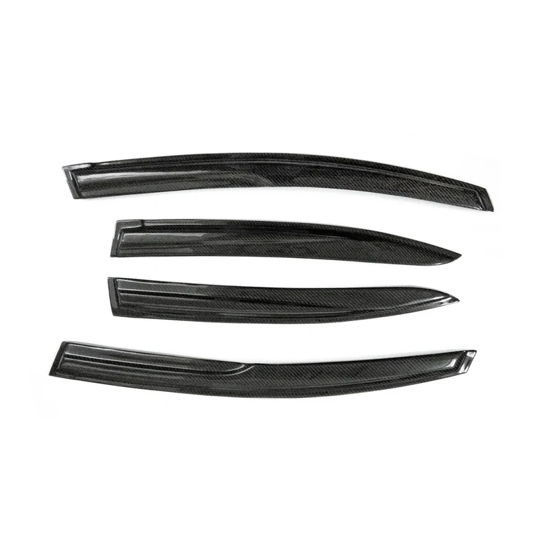 

For Honda Civic FB 2012 Sedan 4 Door Carbon Fiber Wind Deflector Glossy Finish Side Rain Eyebrow Fibre Drift Eyelid Tuning Kit