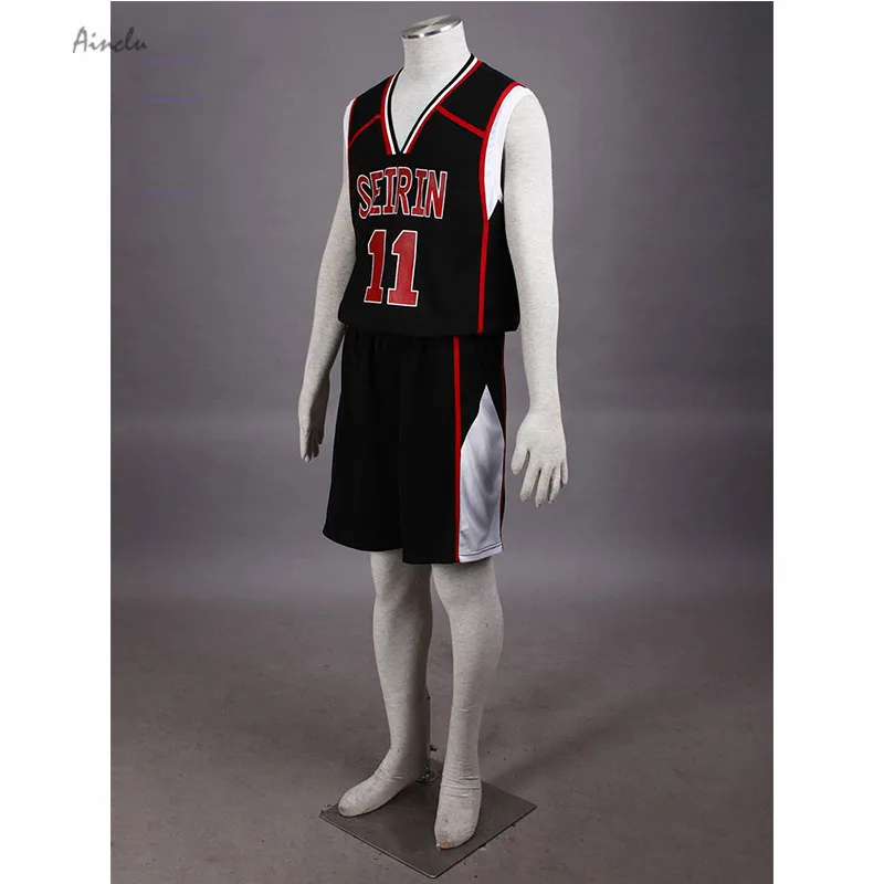 Ainclu Free Shipping Uniform Kuroko no Basket Kuroko Tetsuya Kuroko No.11 Mens Basketball Jersey Uniform Cosplay Costume