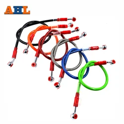 AHL Motorcycle 6 ColorS Dirt Bike Braided Steel Reinforce For Brake Line Cable Clutch Oil Hose Tube Pipe 95cm 100cm 110cm