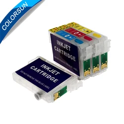 Colorsun 73N T0731N -T0734N refillable ink cartridge for epson TX200 TX410 TX400 TX210 Stylus Office TX300F printers