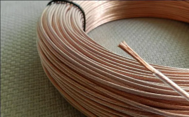 6N OCC single crystal copper wire 0.5mm square(diameter:1.1mm) 6meters