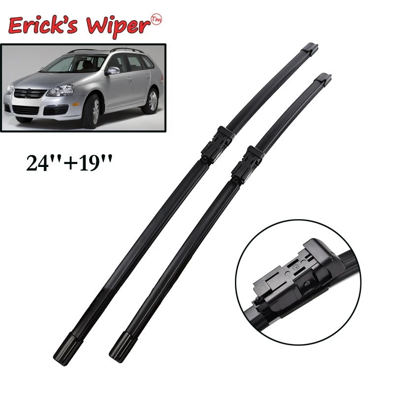 

Erick's Wiper LHD Front Wiper Blades For VW Jetta 5 A5 MK5 Vento 2006 - 2011 Windshield Windscreen Window Rain Brushes 24''+19''