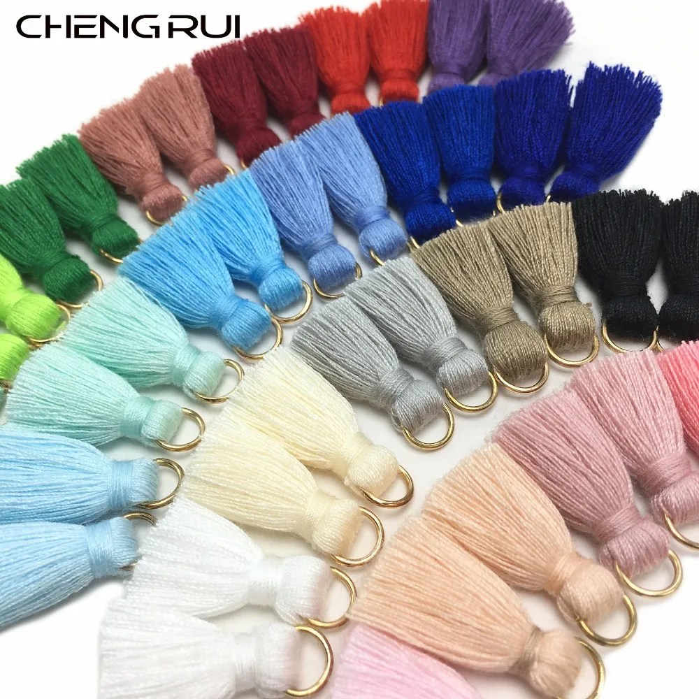 

CHENGRUI L31,2cm,tassel,cotton tassels,mini tassel,jewelry accessories,diy accessories,earrings materials,10pcs/bag