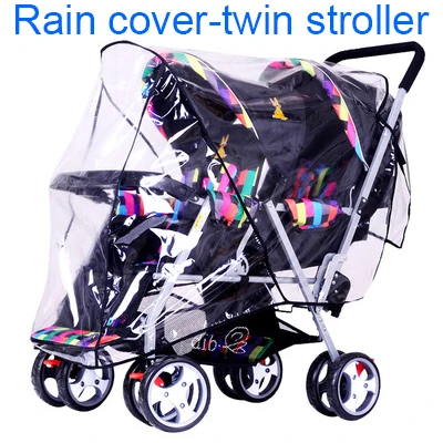 Universal Twin Baby Strolle Accessories Rain Cover Canopy Rainshed Sand prevention dust-proof cover