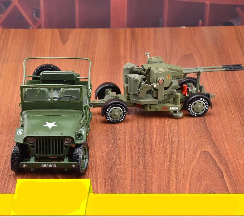 1:18 scale world war II anti-aircraft alloy car toy,diecast metal model 1:35 Antiaircraft,collection toy vehicles,free shipping