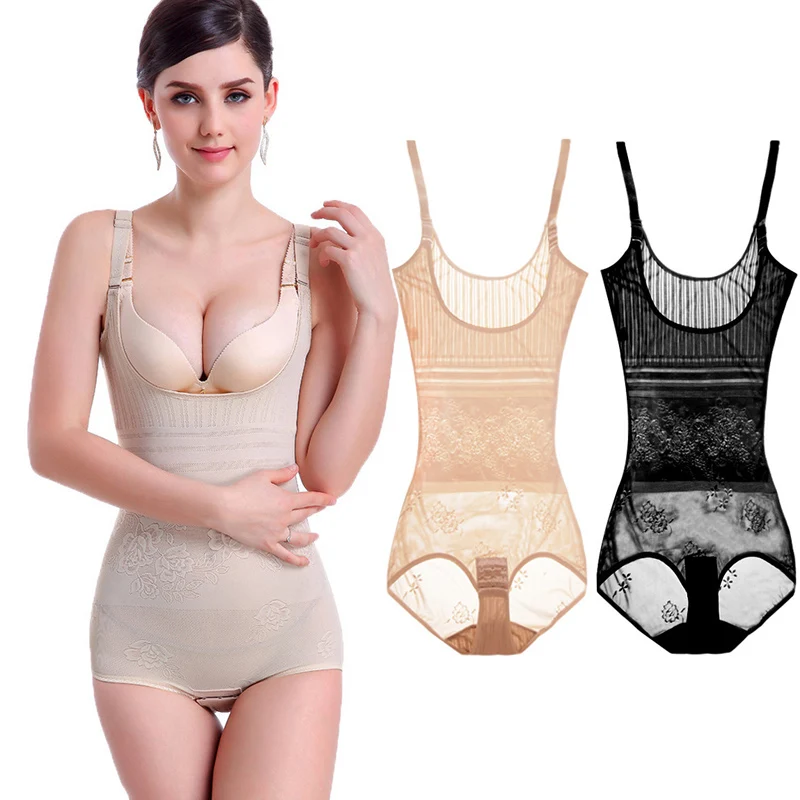 

2019 New Summer Body Shapewear Women Bodysuits Female Bodyshaper Trainer Mesh Smooth Corset Waist Ladies Corrective Shaper